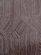 Photo7: M0712B Used Japanese women Pale Dark Red HITOE unlined / Wool. Geometrical pattern,   (Grade D) (7)