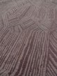 Photo9: M0712B Used Japanese women Pale Dark Red HITOE unlined / Wool. Geometrical pattern,   (Grade D) (9)