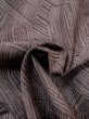 Photo12: M0712B Used Japanese women Pale Dark Red HITOE unlined / Wool. Geometrical pattern,   (Grade D) (12)