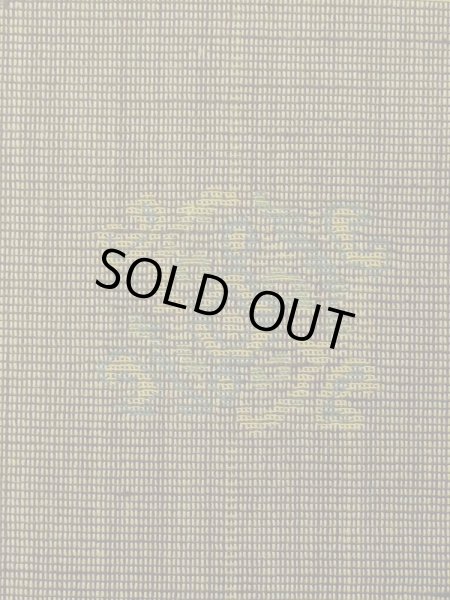 Photo5: M0712G Used Japanese womenDark Vivid Yellowish Green HITOE unlined / Wool. Plaid Checks,   (Grade D) (5)