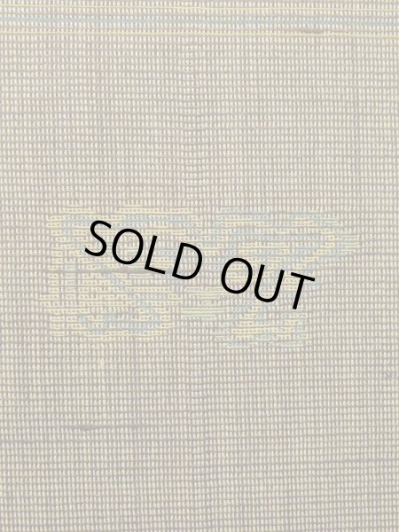 Photo6: M0712G Used Japanese womenDark Vivid Yellowish Green HITOE unlined / Wool. Plaid Checks,   (Grade D) (6)