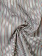 Photo8: M0712J Used Japanese women Grayish Blue HITOE unlined / Wool. Stripes   (Grade D) (8)