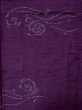 Photo3: M0712L Used Japanese women  Purple HITOE unlined / Wool. Wave   (Grade D) (3)