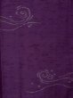 Photo4: M0712L Used Japanese women  Purple HITOE unlined / Wool. Wave   (Grade D) (4)