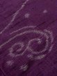 Photo10: M0712L Used Japanese women  Purple HITOE unlined / Wool. Wave   (Grade D) (10)