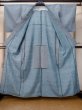 Photo2: M0712M Used Japanese womenPale Light Blue HITOE unlined / Wool. Iris,   (Grade D) (2)