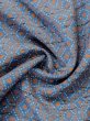Photo9: M0712M Used Japanese womenPale Light Blue HITOE unlined / Wool. Iris,   (Grade D) (9)