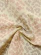 Photo9: M0712P Used Japanese women  Ivory HITOE unlined / Wool. Geometrical pattern,   (Grade D) (9)