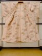 Photo2: M0712S Used Japanese women  Coral HITOE unlined / Wool. Flower   (Grade B) (2)