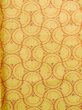 Photo3: M0712U Used Japanese women  Yellow HITOE unlined / Wool. Abstract pattern   (Grade D) (3)