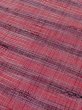 Photo8: M0712V Used Japanese women  Purple HITOE unlined / Wool. Stripes,   (Grade D) (8)