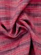 Photo10: M0712V Used Japanese women  Purple HITOE unlined / Wool. Stripes,   (Grade D) (10)