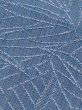 Photo7: M0712W Used Japanese womenPale Grayish Blue HITOE unlined / Wool. Bamboo leaf   (Grade C) (7)