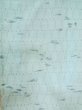 Photo4: M0712Z Used Japanese women  Light Blue HITOE unlined / Linen. Abstract pattern   (Grade B) (4)