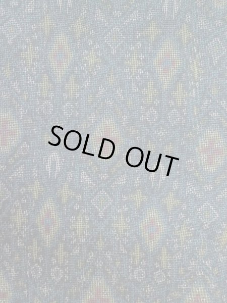 Photo4: M0713A Used Japanese women  Multi Color SHIOZAWA TSUMUGI pongee / Silk. Cross,   (Grade B) (4)