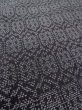 Photo7: M0713B Used Japanese womenDark Purplish Gray HITOE unlined / Silk. Tortoise-shell pattern(Hexagonal pattern),   (Grade A) (7)