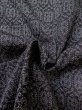 Photo10: M0713B Used Japanese womenDark Purplish Gray HITOE unlined / Silk. Tortoise-shell pattern(Hexagonal pattern),   (Grade A) (10)