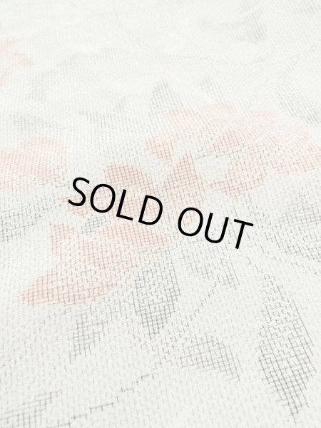 Photo9: M0713C Used Japanese women Light Gray HITOE unlined / Silk. Flower,   (Grade B) (9)