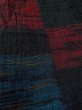 Photo8: M0713D Used Japanese women  Black HITOE unlined / Silk. Quadrangle,   (Grade B) (8)