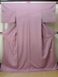 Photo1: Mint M0720B Used Japanese women Pale Purple IROMUJI plain colored / Silk.    (Grade A) (1)