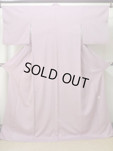 Photo1: Mint M0720B Used Japanese women Pale Purple IROMUJI plain colored / Silk.    (Grade A) (1)