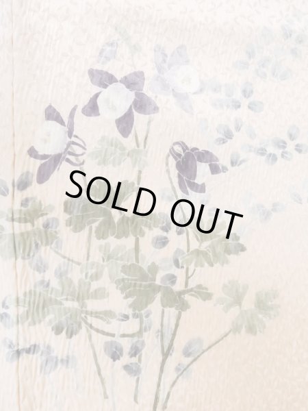 Photo6: Mint M0720C Used Japanese women Pale Pink HOUMONGI formal / Silk. Flower,   (Grade A) (6)