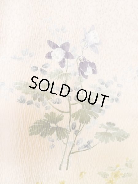 Photo7: Mint M0720C Used Japanese women Pale Pink HOUMONGI formal / Silk. Flower,   (Grade A) (7)