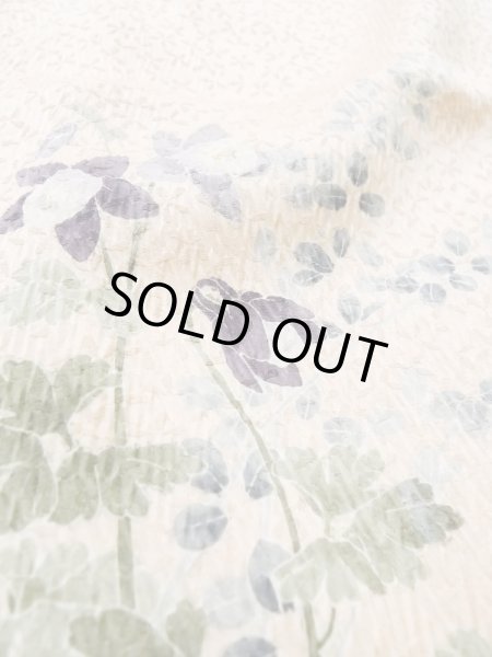 Photo9: Mint M0720C Used Japanese women Pale Pink HOUMONGI formal / Silk. Flower,   (Grade A) (9)