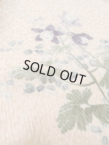 Photo11: Mint M0720C Used Japanese women Pale Pink HOUMONGI formal / Silk. Flower,   (Grade A) (11)