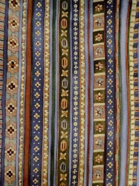 Photo3: Mint M0720K Used Japanese women Pale Multi Color KOMON dyed / Silk. Flower,   (Grade A) (3)