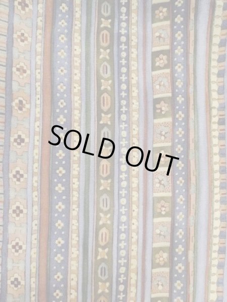 Photo3: Mint M0720K Used Japanese women Pale Multi Color KOMON dyed / Silk. Flower,   (Grade A) (3)