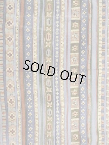 Photo4: Mint M0720K Used Japanese women Pale Multi Color KOMON dyed / Silk. Flower,   (Grade A) (4)