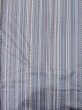 Photo3: Mint M0720T Used Japanese womenPale Light Gray KOMON dyed / Silk. Stripes,   (Grade A) (3)