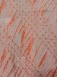 Photo3: Mint M0720U Used Japanese women Grayish Coral KOMON dyed / Silk. Abstract pattern   (Grade A) (3)