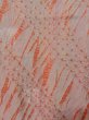 Photo3: Mint M0720U Used Japanese women Grayish Coral KOMON dyed / Silk. Abstract pattern   (Grade A) (3)