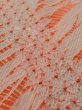 Photo7: Mint M0720U Used Japanese women Grayish Coral KOMON dyed / Silk. Abstract pattern   (Grade A) (7)