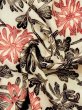 Photo9: M0720W Used Japanese women  Ivory KOMON dyed / Silk. Chrysanthemum   (Grade C) (9)