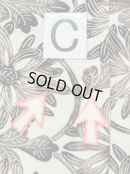 Photo14: M0720W Used Japanese women  Ivory KOMON dyed / Silk. Chrysanthemum   (Grade C) (14)