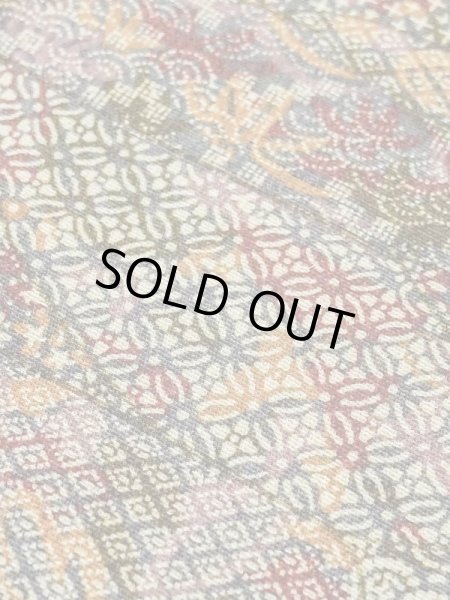 Photo8: Mint M0720Y Used Japanese women  Multi Color KOMON dyed / Silk. Flower,   (Grade A) (8)