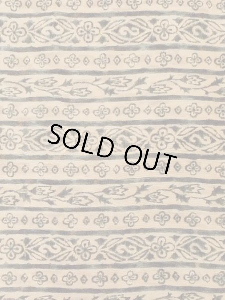 Photo5: M0720Z Used Japanese women Grayish Golden Yellow KOMON dyed / Silk. Flower,   (Grade A) (5)