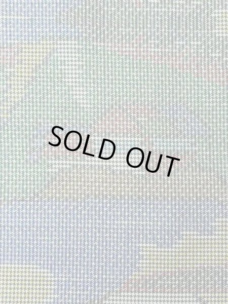 Photo7: M0721B Used Japanese women Grayish Multi Color TSUMUGI pongee / Silk. House,   (Grade C) (7)