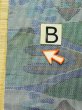 Photo13: M0721B Used Japanese women Grayish Multi Color TSUMUGI pongee / Silk. House,   (Grade C) (13)
