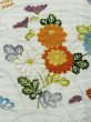 Photo5: M0721C Used Japanese women  Ivory Summer / Silk. Chrysanthemum,   (Grade C) (5)