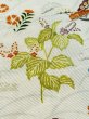 Photo8: M0721C Used Japanese women  Ivory Summer / Silk. Chrysanthemum,   (Grade C) (8)