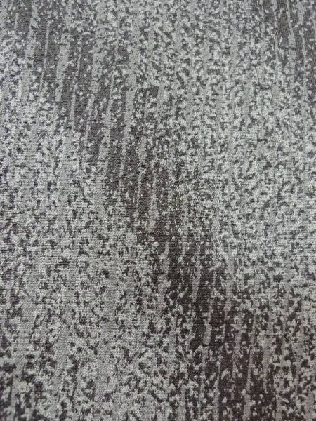 Photo8: Mint M0728A Used Japanese women  Gray KOMON dyed / Silk. Abstract pattern "TANGO" Chirimen crape  (Grade A+) (8)
