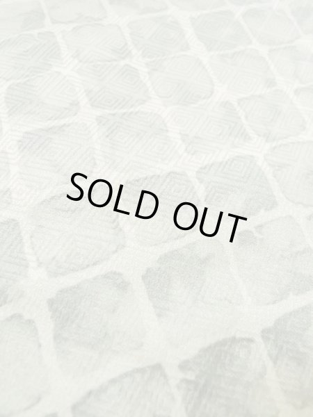 Photo8: Mint M0728C Used Japanese women  Gray KOMON dyed / Silk. Quadrangle,   (Grade A) (8)