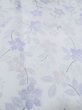 Photo9: M0728D Used Japanese women Pale Purple KOMON dyed / Synthetic. Flower,   (Grade D) (9)