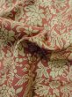 Photo12: M0728K Used Japanese women  Beige KOMON dyed / Silk. Flower,   (Grade C) (12)