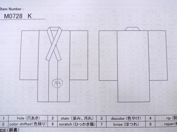 Photo13: M0728K Used Japanese women  Beige KOMON dyed / Silk. Flower,   (Grade C) (13)