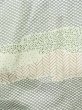 Photo6: M0728O Used Japanese women  White KOMON dyed / Silk. Leaf,   (Grade C) (6)